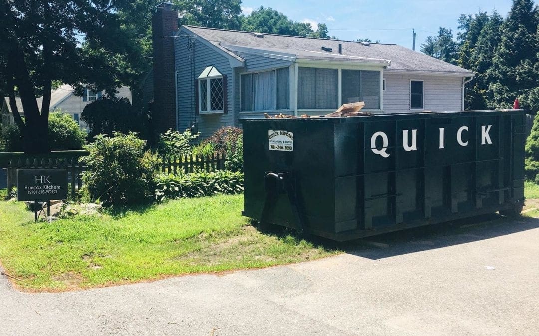 Do you need a dumpster for an upcoming renovation? Our rates include dumpster delivery, pickup, and disposal of contents. Call us today at (781) 246-2090 and we’ll help you decide what size dumpster will best fit your needs.