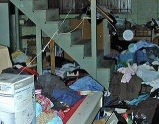 Time to order a dumpster to clean out your basement? Give us a call to get a quote! #quickdisposal #cleanout #dumpsterrental #clutter #basementcleanout