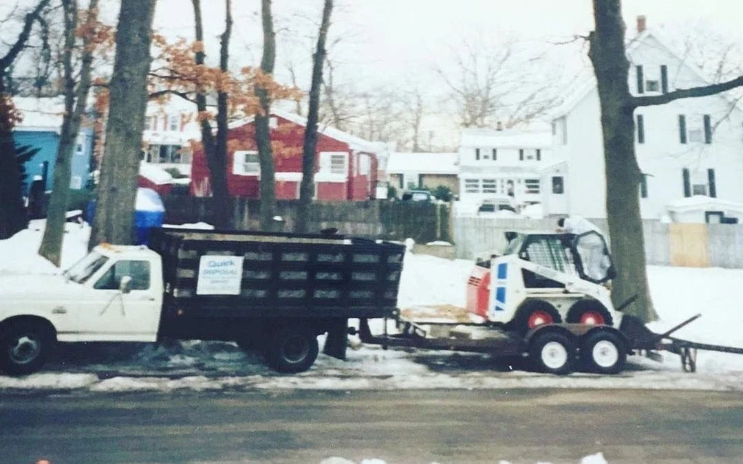 The early days of Quick Disposal #tbt #localbusinessowners #quickdisposal #dumpsterrental #wakefieldma
