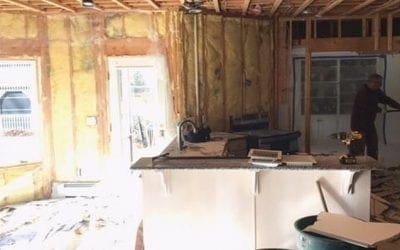 Kitchen demo. A recent job that we did to get this kitchen ready for a remodel! #kitchenrenovation #kitchendemolition #homeprojects #quickdisposal #homedemo #newkitchen