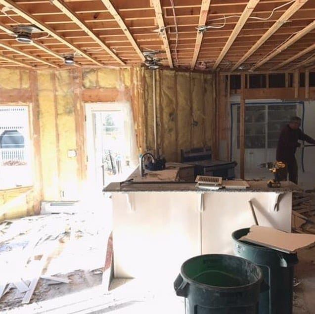 Kitchen demo. A recent job that we did to get this kitchen ready for a remodel! #kitchenrenovation #kitchendemolition #homeprojects #quickdisposal #homedemo #newkitchen