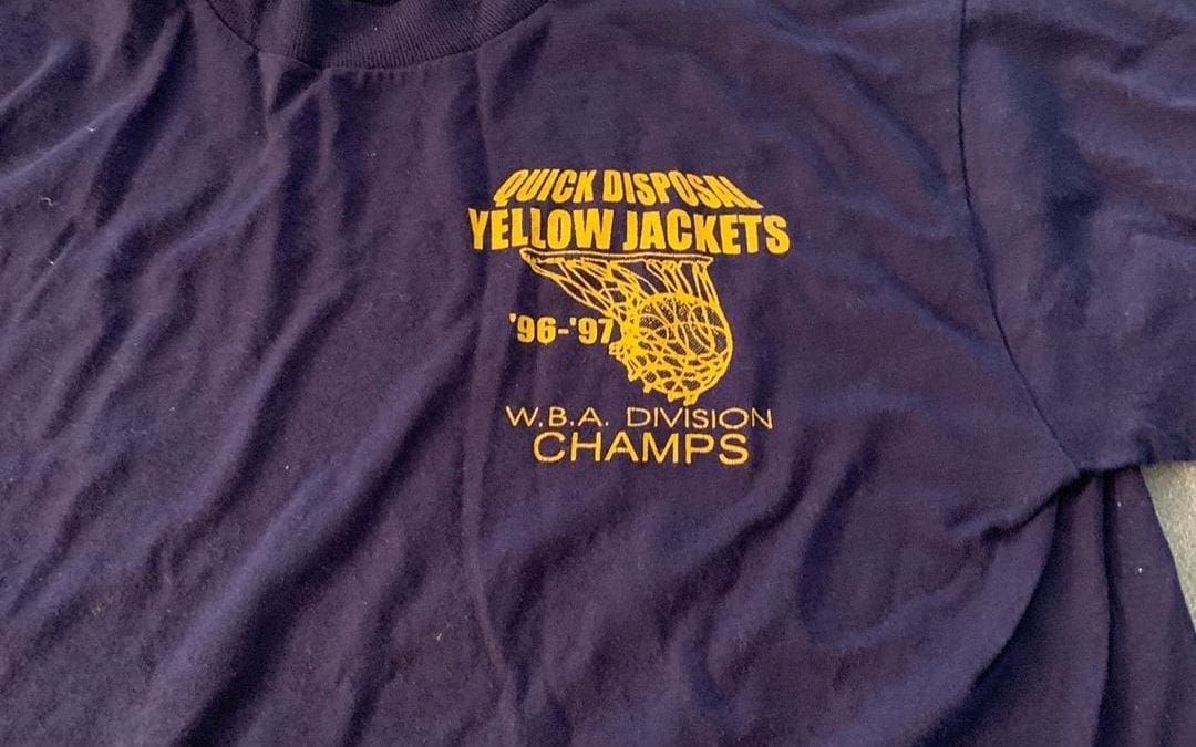 #FBF the ’96-’97 WBA Divison Champs. Quick Disposal Yellow Jackets #youthsports #quickdisposal #localbusiness #wakefieldma