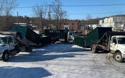 Our new dumpsters are here! Winter is good time of the year to add to the Quick Disposal fleet before Spring approaches.