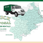 alt tagCoverage Area Quick DisposalDumpster Rentals Essex Middlesex