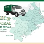 alt tagCoverage Area Quick DisposalDumpster Rentals Essex Middlesex