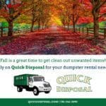 QuickDisposalFallCleanoutsdumpsterrentals | Quick Disposal alt tagQuick Disposal Fall Clean outs dumpster rentals