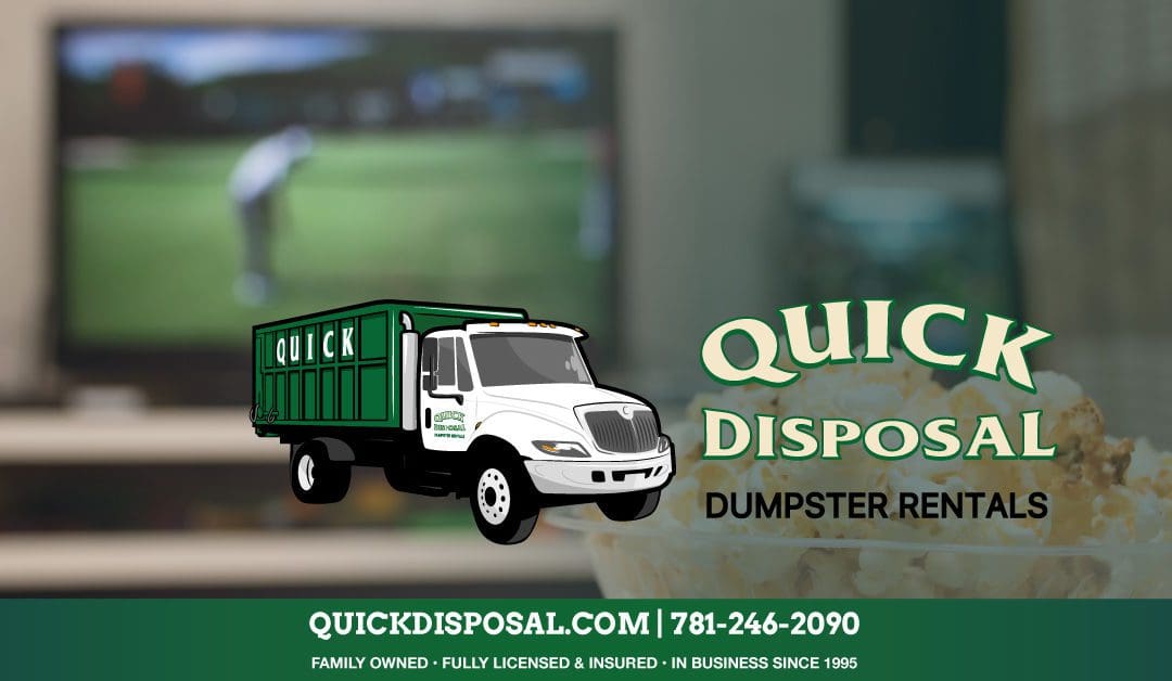 Rent a dumpster for Father’s Day! While Dad is kicking back watching the US Open, why not clean out the garage, basement, or workshop for him? It’s not the most traditional gift but it will be one that will be remembered and appreciated for years to come, and you get a clean and organized house in the process!