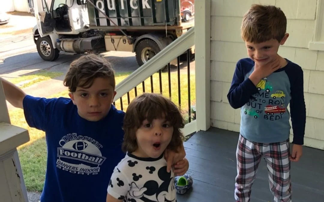 Got the crew helping out today #quickdisposal #dumpsterrental #hooklift #summercleanup