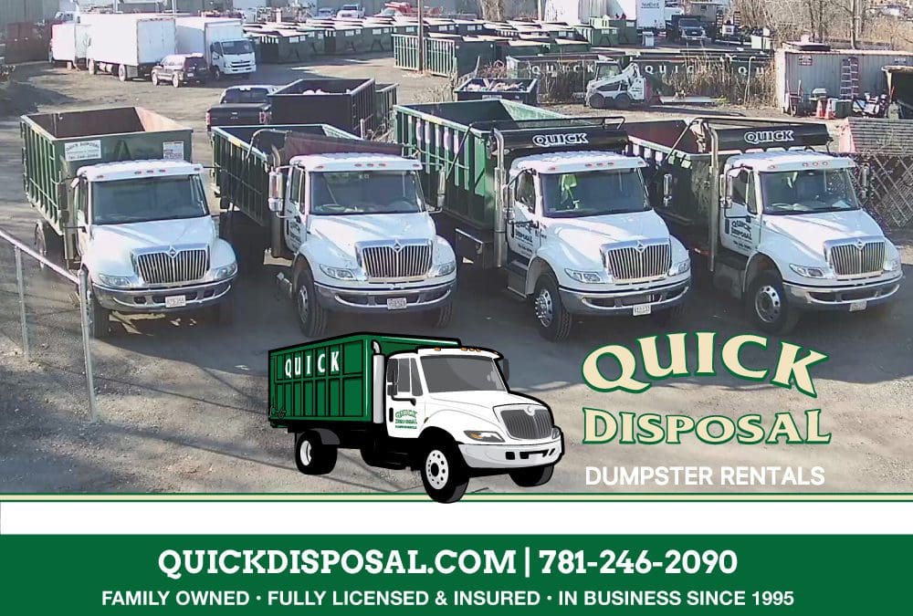 Quick Disposal provides same day drop off service for a wide variety of dumpster sizes to suit your individual needs.