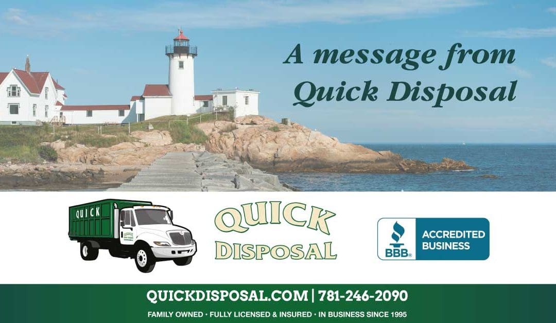 A message from Quick Disposal…