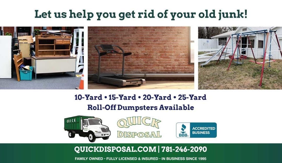 Unsure how to get rid of those large and bulky items that you’ve accumulated through the years? Call Quick Disposal today!