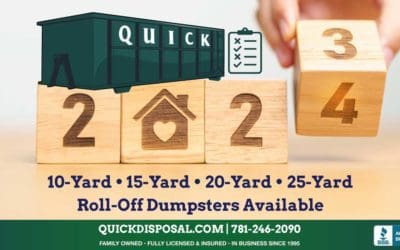 As we get ready to ring in 2024, remember Quick Disposal is here for all of your junk and debris removal needs. Reach out to us at (781) 246-2090 to learn more!