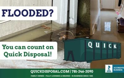 New England weather has dealt us yet another blow and in April no less. With the North Shore contending with significant flooding, know that Quick Disposal is here for you to remove and haul away any unsalvageable and damaged belongings. Call us today at (781) 246-2090.