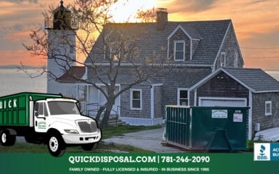 Enjoy the sunset from your clean and organized home! When you rent a roll-off dumpster from Quick Disposal, you can rest assured knowing you are treated in a professional and courteous manner. Call today for more information – (781) 246-2090.